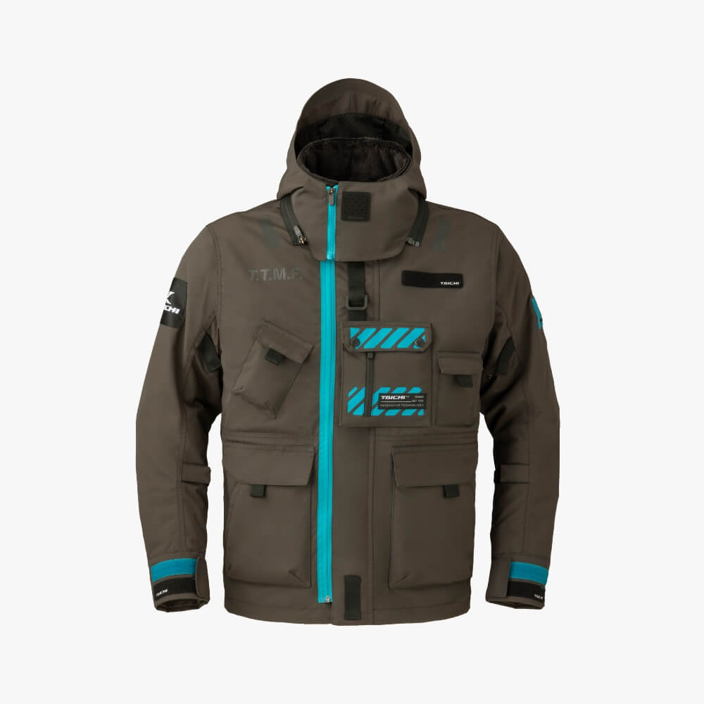 MONSTER ALL SEASON PARKA GUNMETAL / CYAN