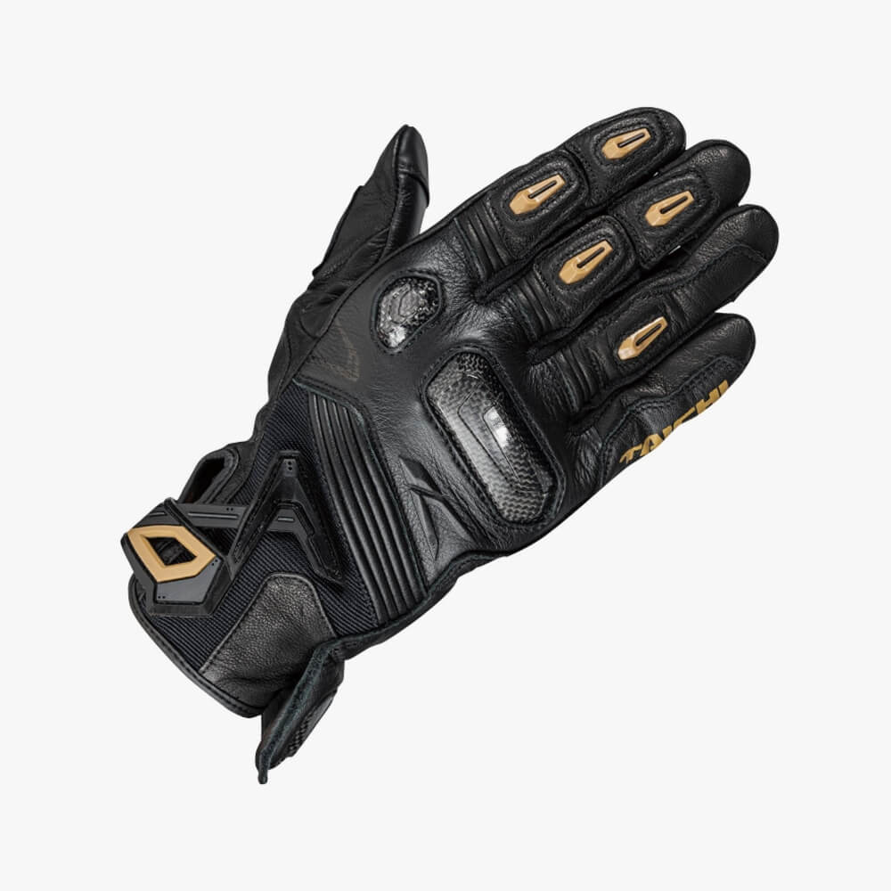 RAPTOR LEATHER GLOVES BLACK / GOLD