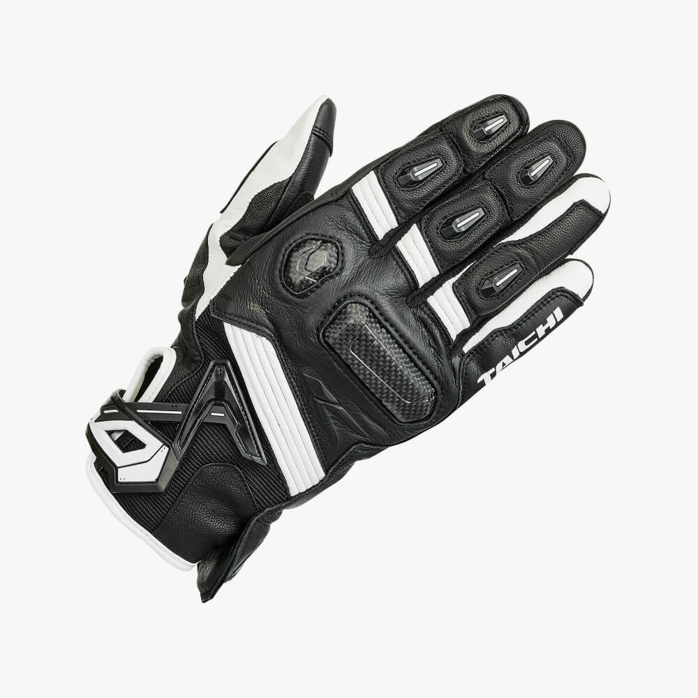 RAPTOR LEATHER GLOVES  WHITE BLACK