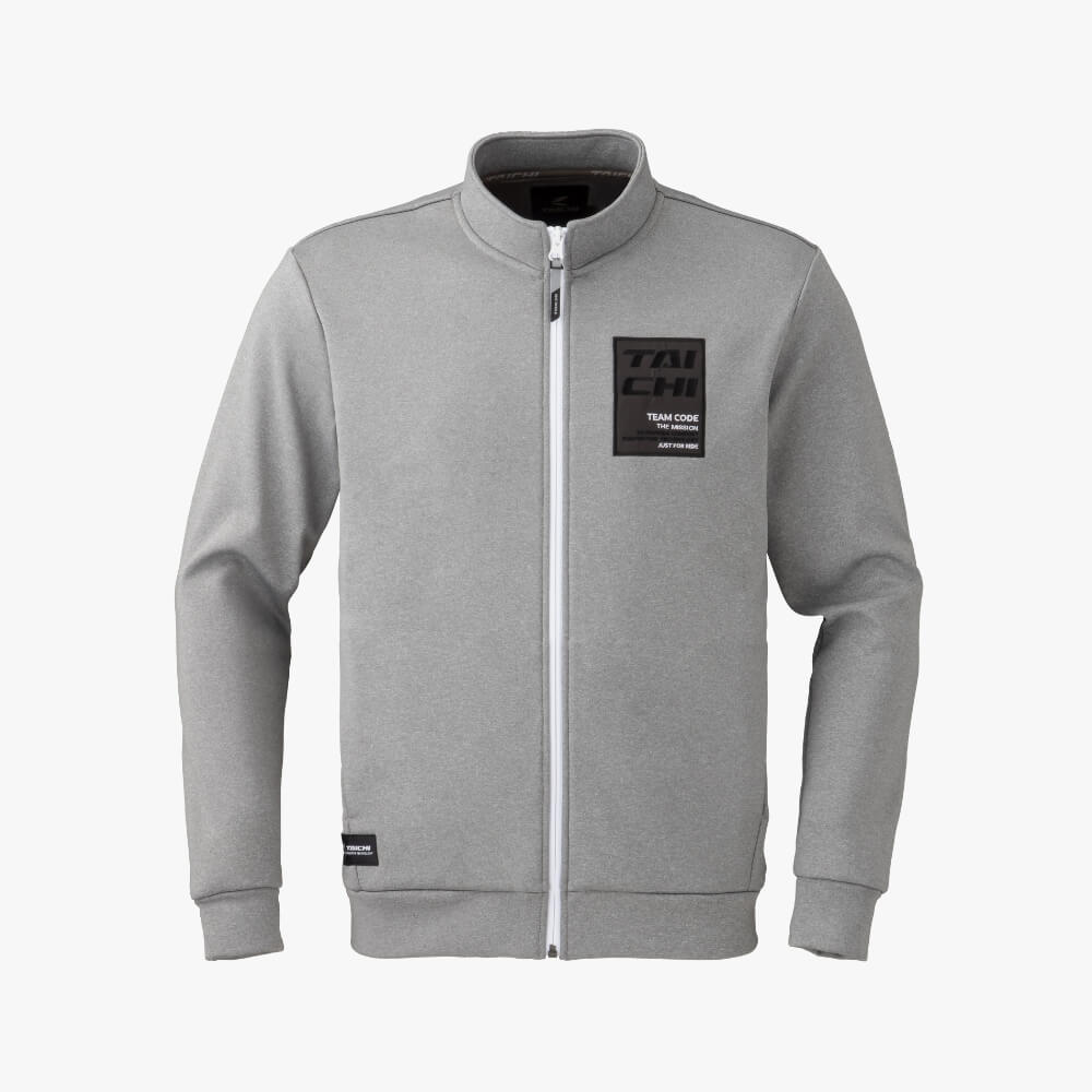 WARMRIDE ZIP SHIRT  EMBLEM GRAY