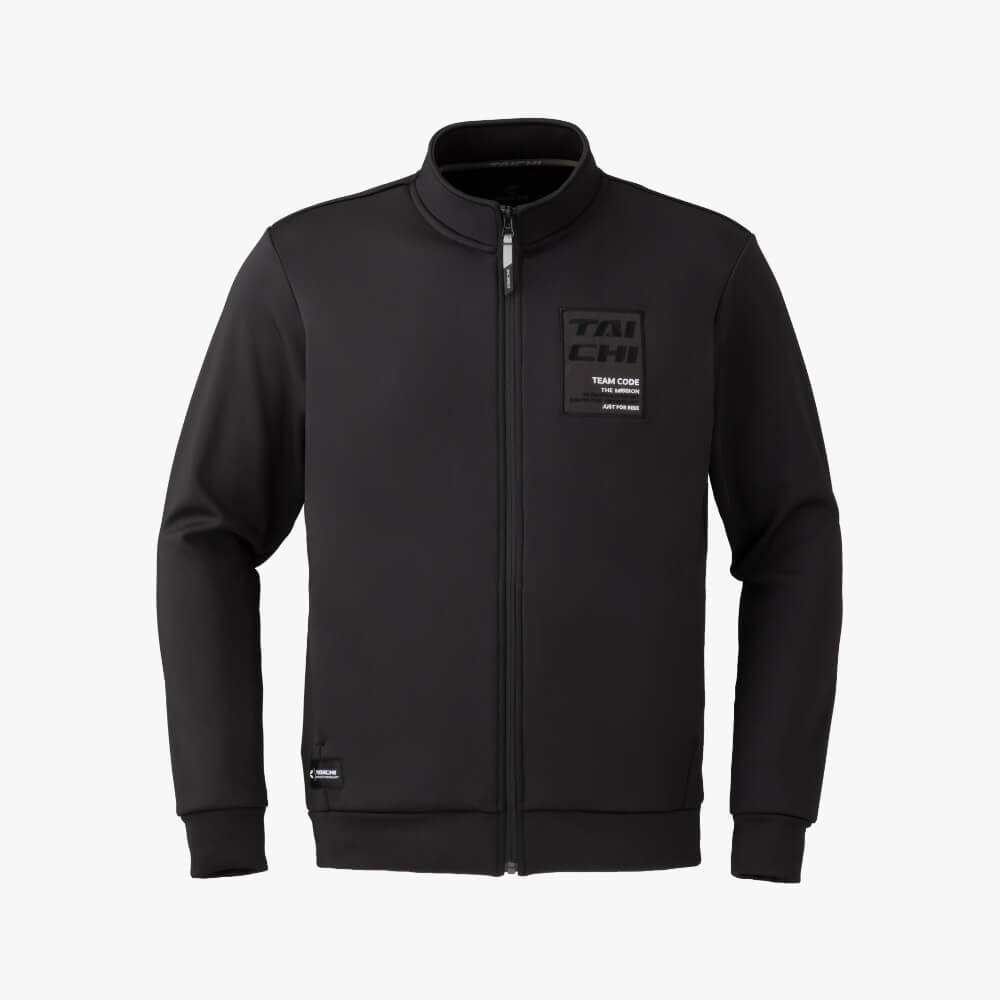 WARMRIDE ZIP SHIRT EMBLEM BLACK