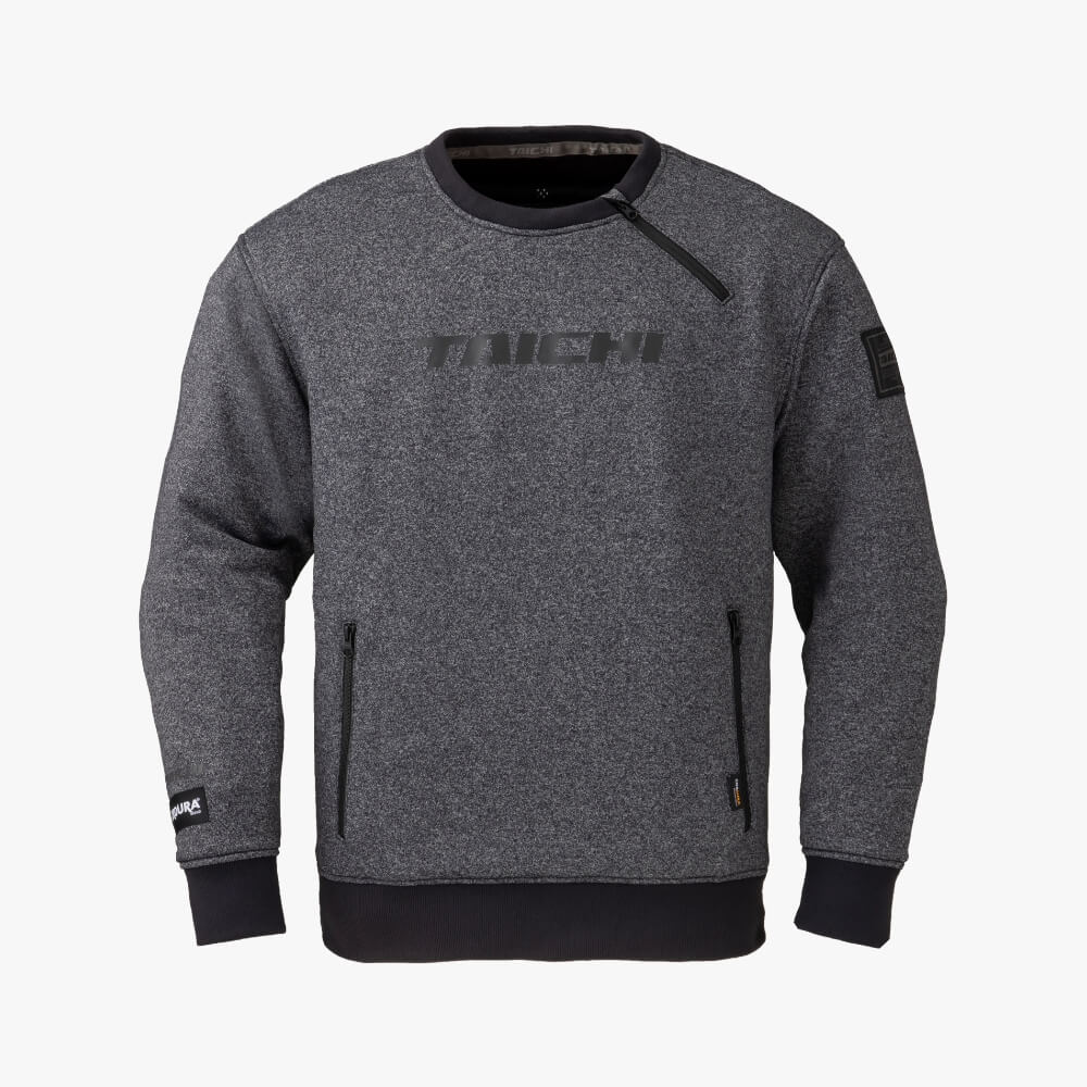 CORDURA CREW NECK  LOGO CHARCOAL