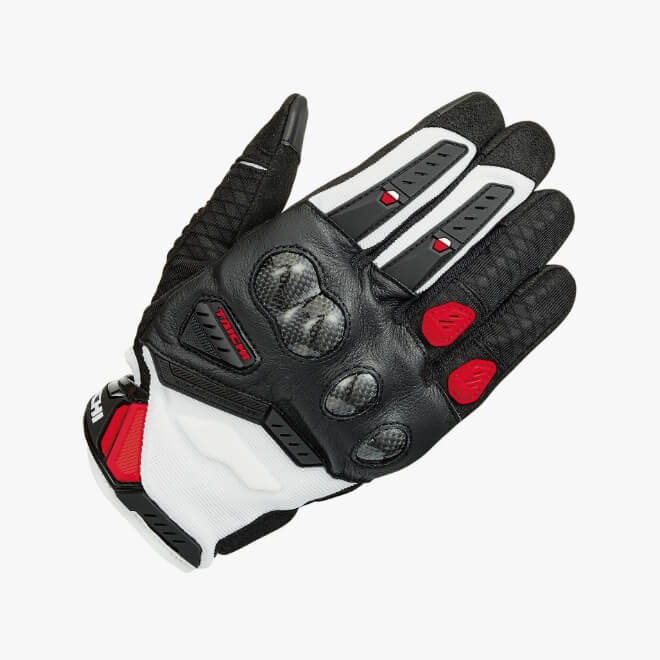 VELOCITY MESH GLOVES WHITE / RED